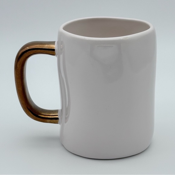 Rae Dunn HOORAY Ceramic Mug with Gold Handle - Picture 3 of 5